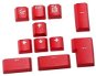 Ducky PBT Double-Shot Keycap Set, červené, 11 klávesov - Náhradné klávesy