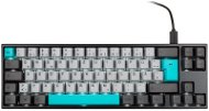 Ducky MIYA Pro Moonlight TKL, MX-Black, biela LED – DE - Herná klávesnica