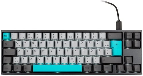 Ducky MIYA Pro Moonlight TKL, MX-Speed Silver, fehér LED - DE - Gamer billentyűzet - Fő fotó