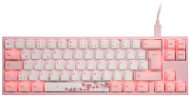 Ducky MIYA Pro Sakura Edition TKL, MX-Speed-Silver, rózsaszín LED - fehér/rózsaszín - DE - Gamer billentyűzet