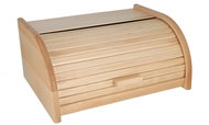 DOCHTMANN Wooden bread bin, natural, roll-up 39×29×18 cm - Breadbox