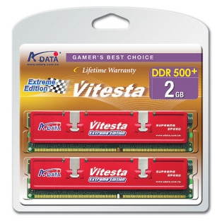 2GB (KIT 2x1GB) DDR 500MHz PC4000 ADATA Extreme Edition Vitesta RETAIL BOX - vhodné pro DualChannel - - - Main image