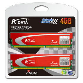 ADATA 4GB KIT DDR2 800MHz Plus series CL4 - Operační paměť - Main image