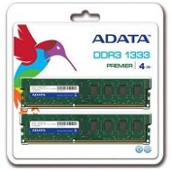  ADATA 4 GB KIT DDR3 1333MHz CL9  - Arbeitsspeicher