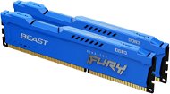 RAM memória Kingston FURY 16GB KIT DDR3 1600MHz CL10 Beast Blue - Operační paměť