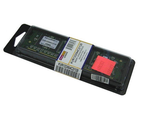 128MB SDRAM 133MHz CL2 16Mx64 Kingston BOX - - - Main image