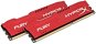 HyperX 16GB KIT DDR3 1600MHz CL10 Fury Red sorozat - RAM memória