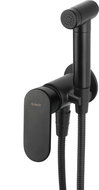 DEANTE Alpinia black - Wall-mounted bidet mixer with bidet hand shower BGA_N34M - Tap