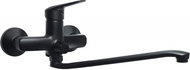 DEANTE Boro black - Wall mounted basin mixer with extended spout - hose connection BMO_N5 - Tap