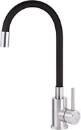 DEANTE Luno stainless steel/black - Sink mixer, elastic BOC_B720 - Tap