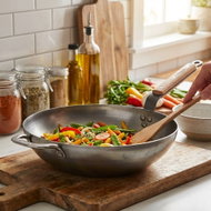 de Buyer 5717.32 Mineral B Bois Wok 32 cm - Wok Pan