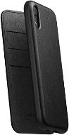 Nomad Folio Leather Case iPhone XR fekete - Telefon tok