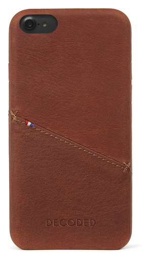 Decoded Leather Case Brown iPhone 7/8/SE 2020 - Phone Cover - Main image