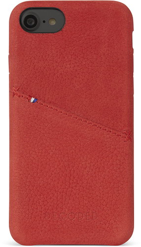 Decoded Leather Case Red iPhone 7/8 - Phone Cover - Main image