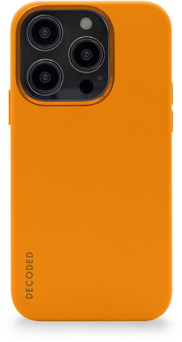 Decoded Silicone Backcover Apricot iPhone 14 Pro - Phone Cover - Main image