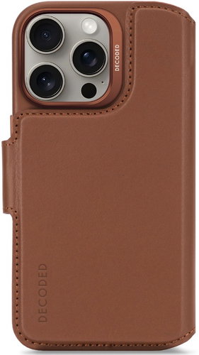 Decoded Leather Detachable Wallet tan iPhone 16 Pro - Phone Case - Main image