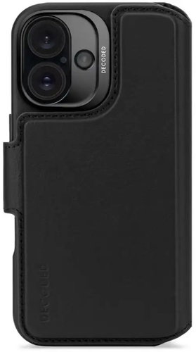 Decoded Leather Detachable Wallet black iPhone 16 - Phone Case - Main image