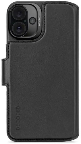 Decoded Leather Detachable Wallet black iPhone 16 Plus - Phone Case - Main image