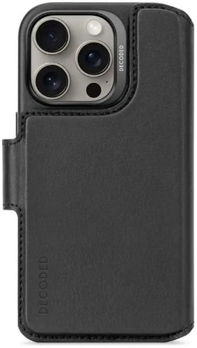 Decoded Leather Detachable Wallet black iPhone 16 Pro - Phone Case - Main image
