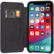 Decoded Leather Slim Wallet Black iPhone XS/X - Handyhülle