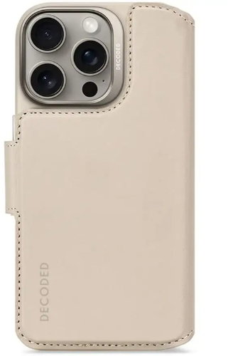Decoded Leather Detachable Wallet clay iPhone 16 Pro - Phone Case - Main image