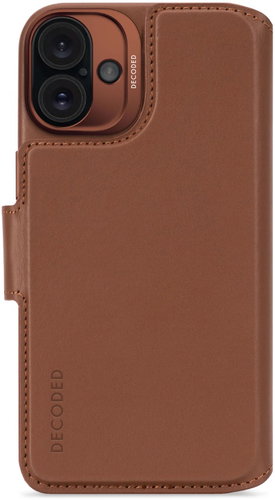 Decoded Leather Detachable Wallet tan iPhone 16 Plus - Softcase-Handyhülle - Hauptbild