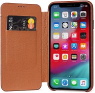 Decoded Leather Slim Wallet Brown iPhone XS/X - Kryt na mobil