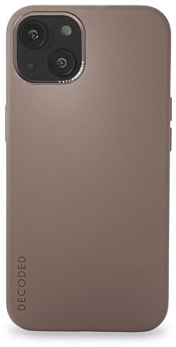 Decoded Silicone BackCover Dark Taupe iPhone 13 - Phone Cover - Main image