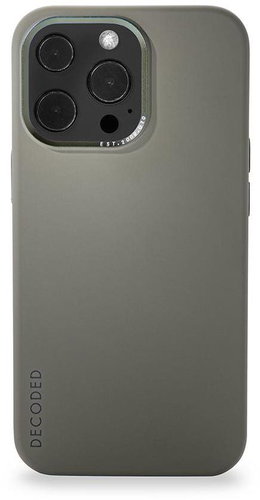Decoded Silicone BackCover Olive iPhone 13 Pro Max - Phone Cover - Main image