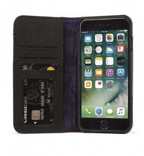 Decoded Leather 2-in1 Wallet Case Black for iPhone 8 Plus/7 Plus/6s Plus - Phone Case - Main image