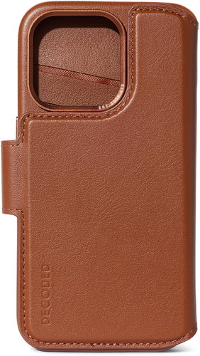 Decoded Leather Detachable Wallet Tan iPhone 15 Pro - Phone Case - Main image