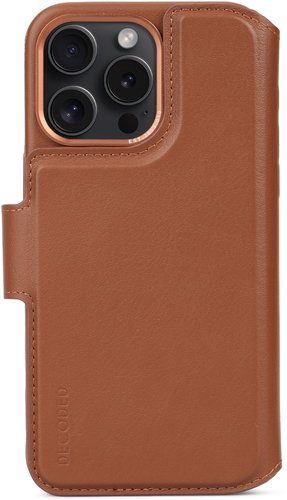 Decoded Leather Detachable Wallet Tan iPhone 15 Pro Max - Phone Case - Main image