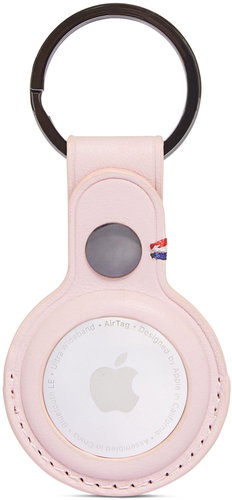 Decoded Leather Keychain Pink Apple Airtag - AirTag Key Ring - Main image