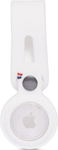 Decoded Silicone Loop White Apple Airtag - AirTag Loop - Main image