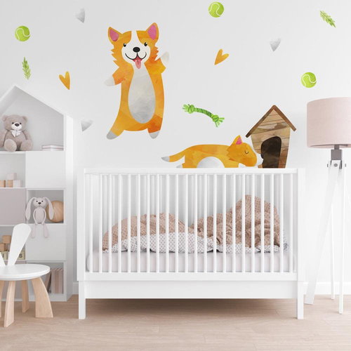 Decoralina – Pejsci a jejich hračky - Samolepicí fólie - Main image