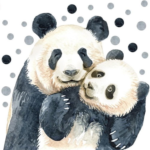 Decoralina – Panda Love - Samolepicí fólie - Main image