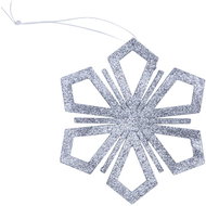 DECOLED Christmas decoration - snowflake, silver, 15 cm - Christmas Decoration