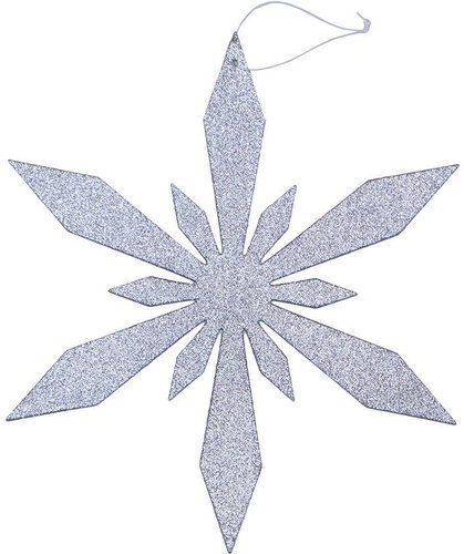 DECOLED Christmas decoration - snowflake, silver, 40 cm - Christmas Decoration - Main image