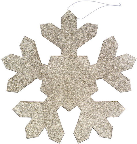 DECOLED Christmas decoration - snowflake, gold, 80 cm - Christmas Decoration - Main image