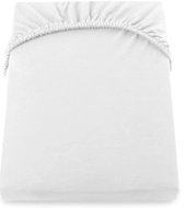 DecoKing Cotton sheet with elastic Amber, white, 180 x 200 cm - Bedsheet