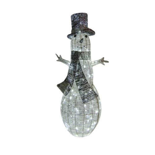 DECOLED Luminous snowman 107 cm, ice white - Christmas Lights - Main image