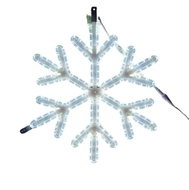 DECOLED LED light snowflake VII, hanging 3D printing, diameter 60 cm, FLASH, icy white, IP67 - Christmas Lights