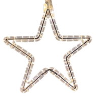 DECOLED LED star light, 40cm, warm white - white cable - Christmas Lights