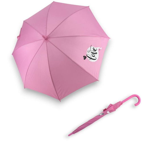 Derby Children's Shotgun Umbrella Printed Pink - Children's Umbrella - Main image