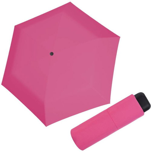 Derby Micro Slim - women's/children's folding umbrella, pink, solid colour pink - Children's Umbrella - Main image