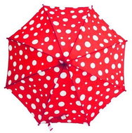 Derby Maxi Dots - children's shin umbrella, red, red dot - Children's Umbrella