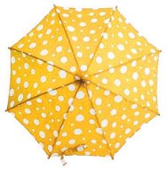 Derby Maxi Dots - dětský holový vystřelovací deštník, žlutá, puntík žlutá - Children's Umbrella