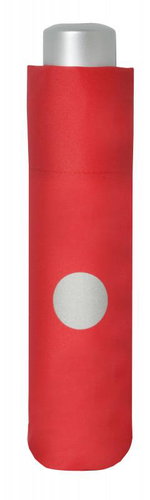 Doppler KIDS MINI REFLEX - folding umbrella for children, red, solid colour red - Children's Umbrella - Main image