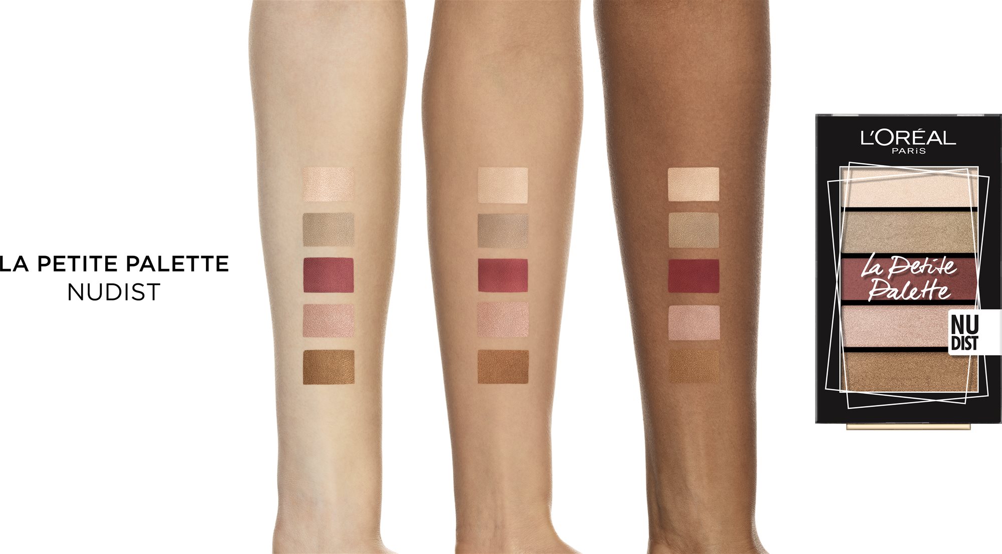 Petite nudist  ĽORÉAL PARIS La Petite Palette Nudist 5x 0,8g - Eye Shadow Palette | Alza.cz