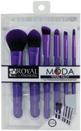 Moda® Total Face Purple Brush Kit 7 ks - Sada štetcov na líčenie